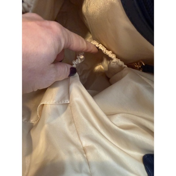 Lily Jade Anna Navy Blue Vegan Leather Diaper Bag Backpack Crossbody Tote - Picture 14 of 17